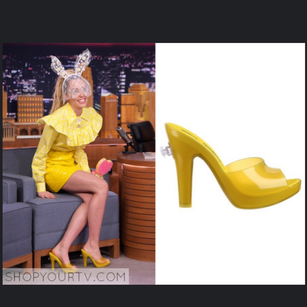 JEREMY SCOTT X MELISSA inflatable platform mule, size 9 US